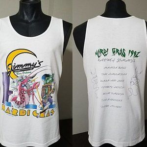 VTG 1992 Jimmy’s Music Club NOLA Mardi Gras Tank Top XL T Shirt
